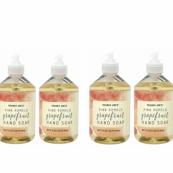 Trader Joe'S Other - Trader Joe's Pink Pomelo Grapefruit Hand Soap - 4 Pack-17 fl oz each- Sealed